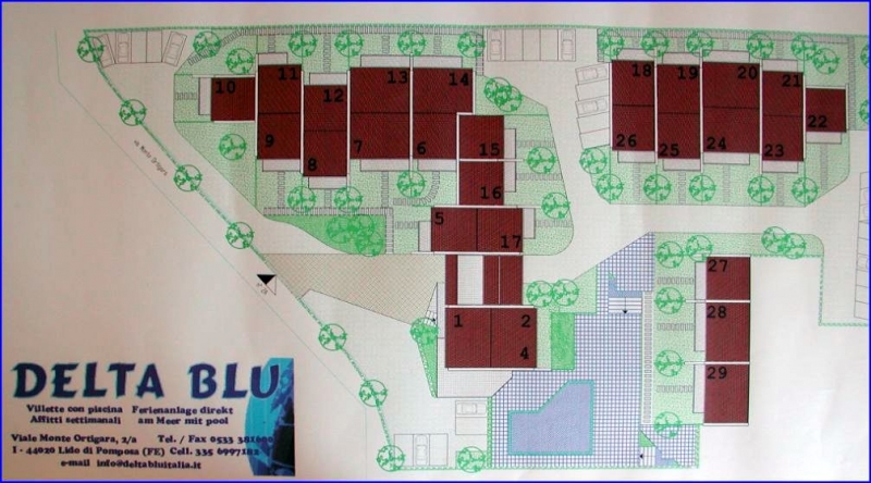 Plan Delta Blu Residence Village - Lido di Pomposa - Adriaküste